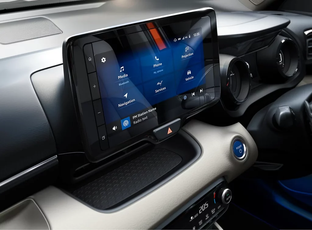 Yaris 130 hybride ecran intérieur