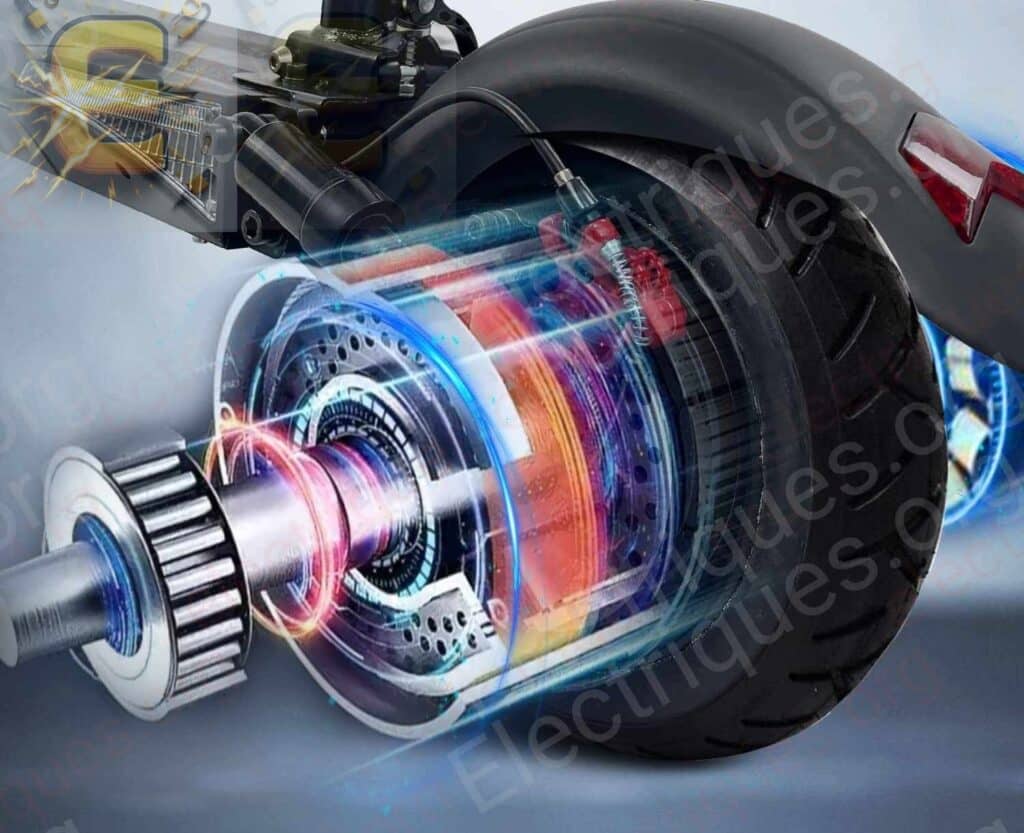 quels conversion d'énergie réalise un moteur de trottinette électrique