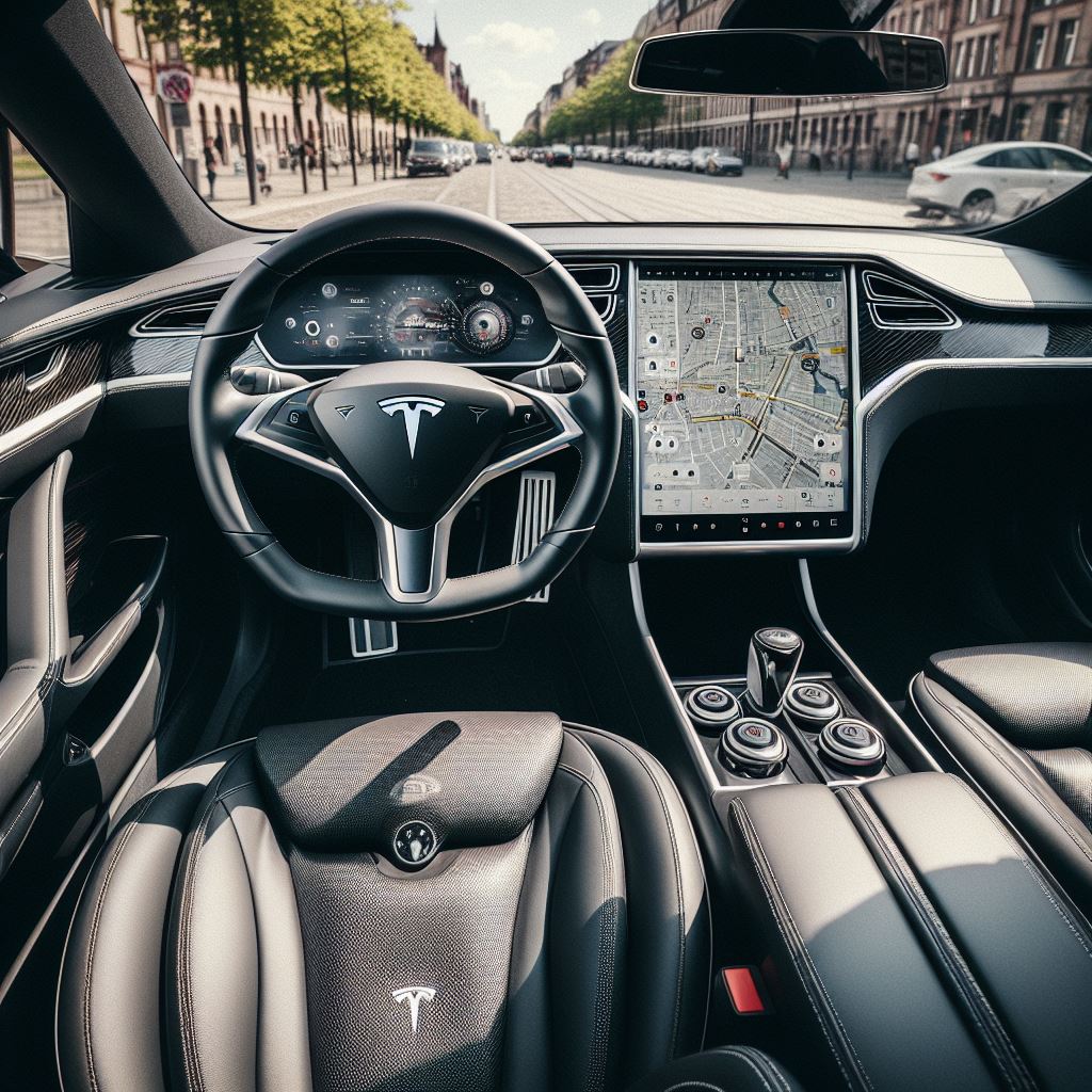 intérieur redwood tesla
