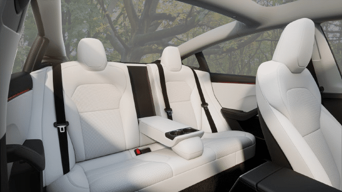 tesla model 3 dual motor intérieur