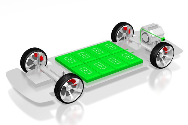Emplacement des batteries dans la voiture électrique