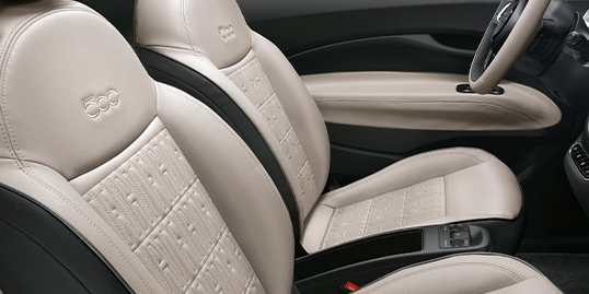 fiat e500 leasing social intérieur