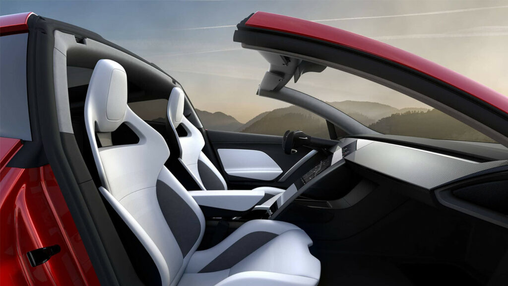 tesla roadster intérieur