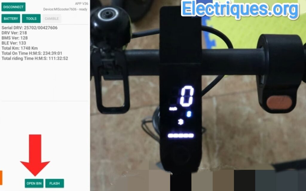 firmware modifié débridage trottinette