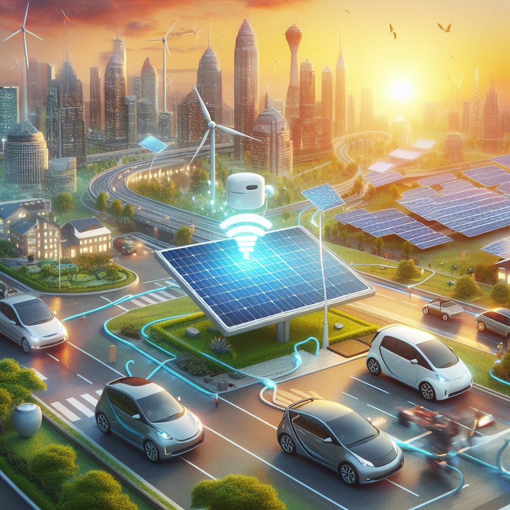 recharge sans fil voiture électrique solaire