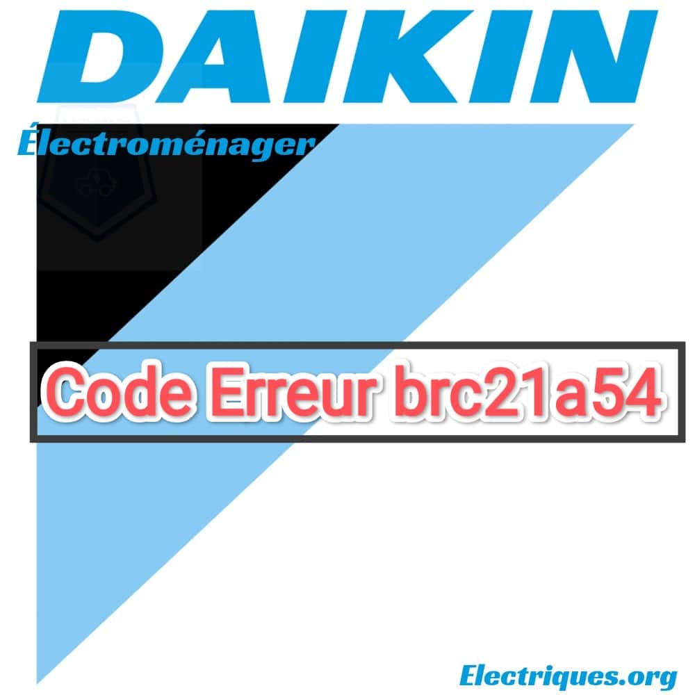 daikin brc21a54 code erreur