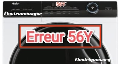 code erreur lave linge 56y haier