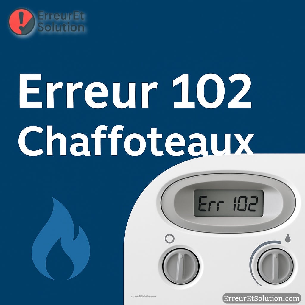 erreur 102 chaffoteaux