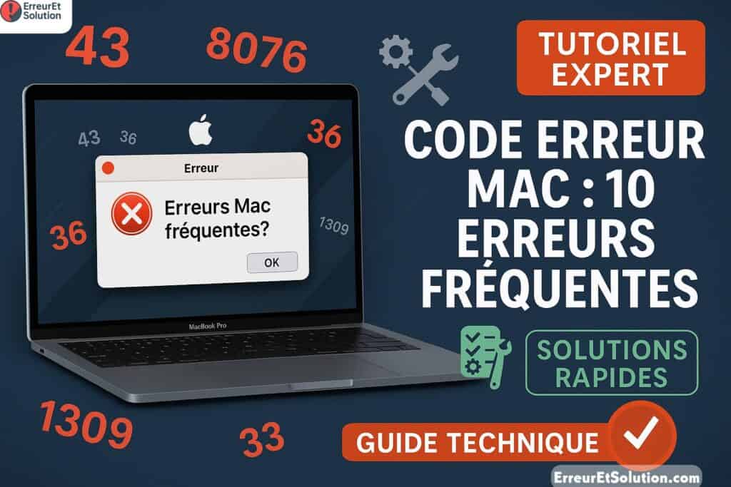 Code erreur Mac : que signifie-t-il et comment le résoudre ? - Erreur ...