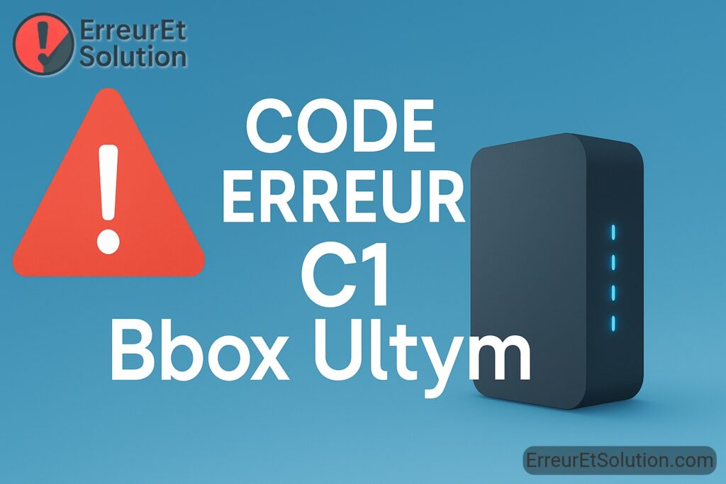 Code erreur c1 bbox ultym