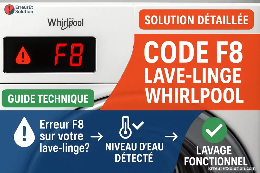 Code F8 Lave Linge Whirlpool Erreur et Solution — free download