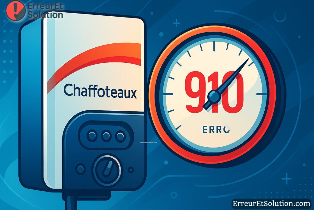 code erreur 910 chaffoteaux
