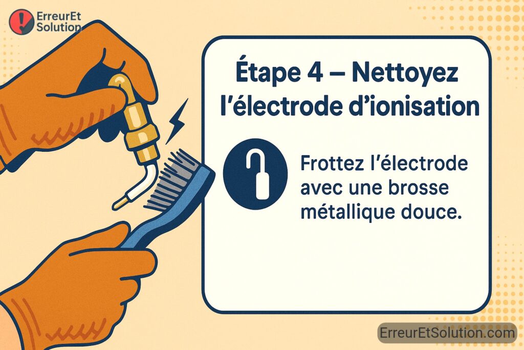 Nettoyer l’électrode d’ionisation