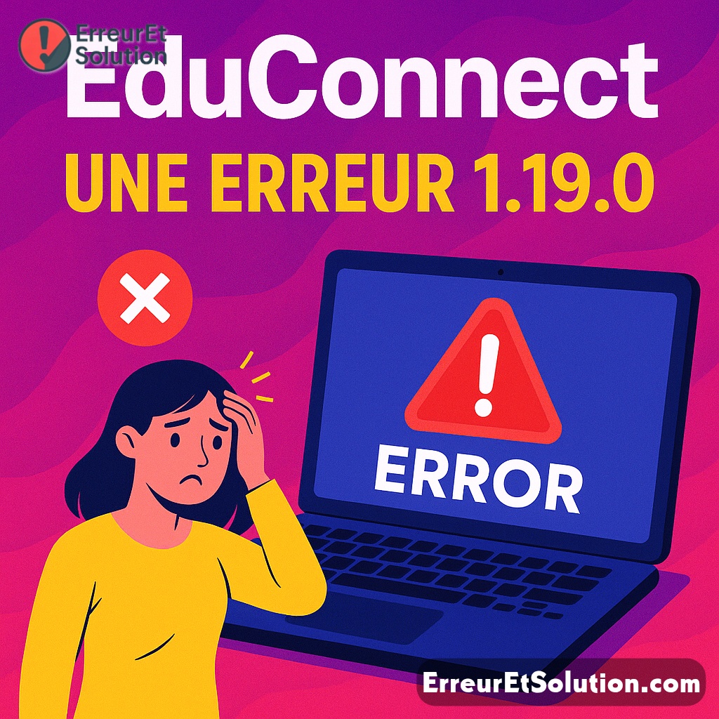educonnect une erreur 1.19.0