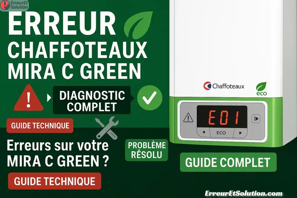 Guide des Erreurs Chaffoteaux MIRA C GREEN Erreur et Solution — free download