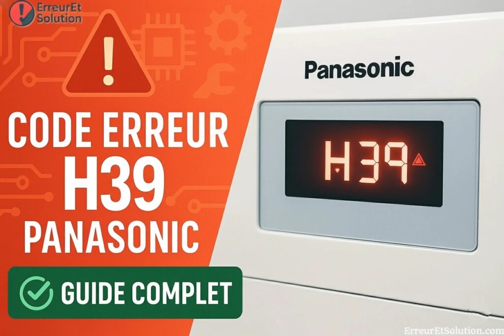 H39 Panasonic : Le Guide Complet pour Résoudre l'Erreur - Erreur et ...